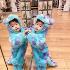 Cute Animal Baby Jumpsuit With Hooded Zipper